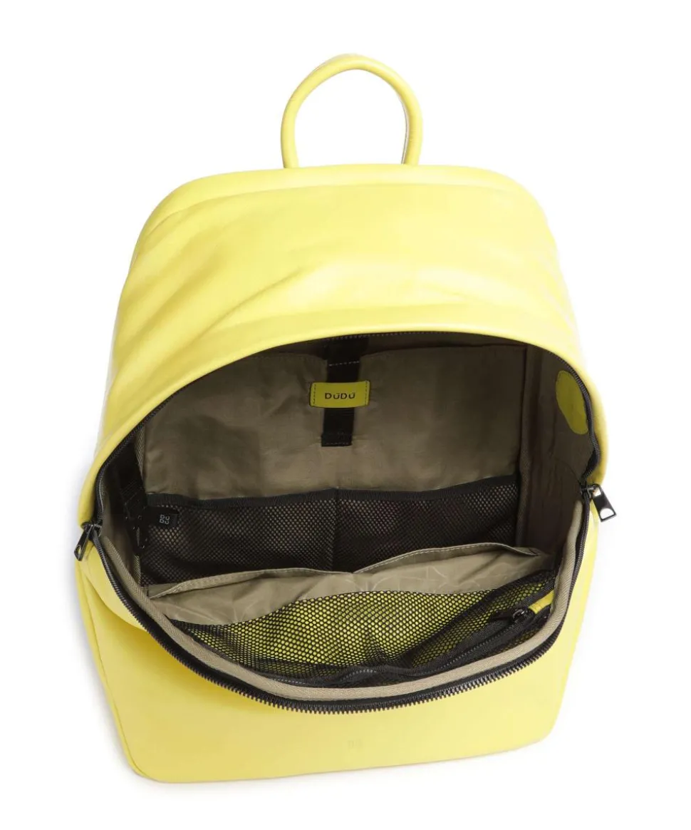 New York Laptop-Rucksack 15″ fein genarbtes Kalbsleder gelb