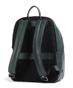New York Laptop-Rucksack 15″ fein genarbtes Kalbsleder dunkelgrün