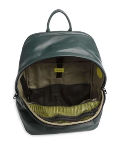 New York Laptop-Rucksack 15″ fein genarbtes Kalbsleder dunkelgrün