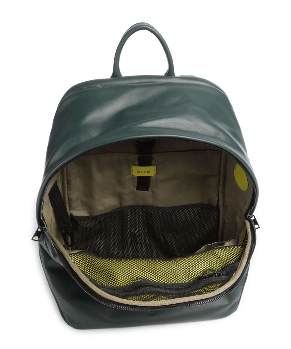 New York Laptop-Rucksack 15″ fein genarbtes Kalbsleder dunkelgrün