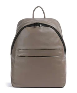 New York Laptop-Rucksack 15″ fein genarbtes Kalbsleder taupe