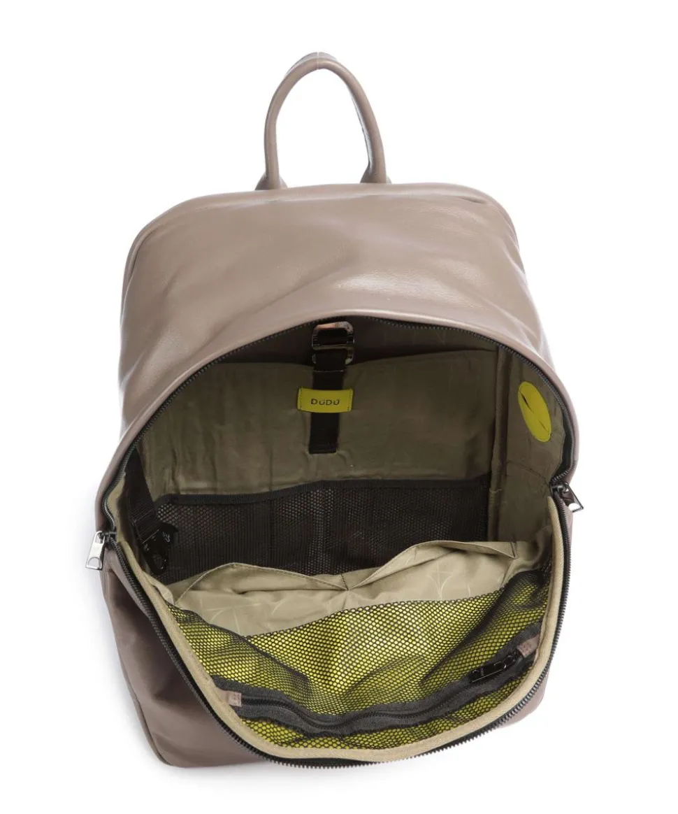 New York Laptop-Rucksack 15″ fein genarbtes Kalbsleder taupe