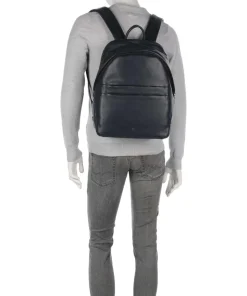 New York Laptop-Rucksack 15″ fein genarbtes Kalbsleder navy