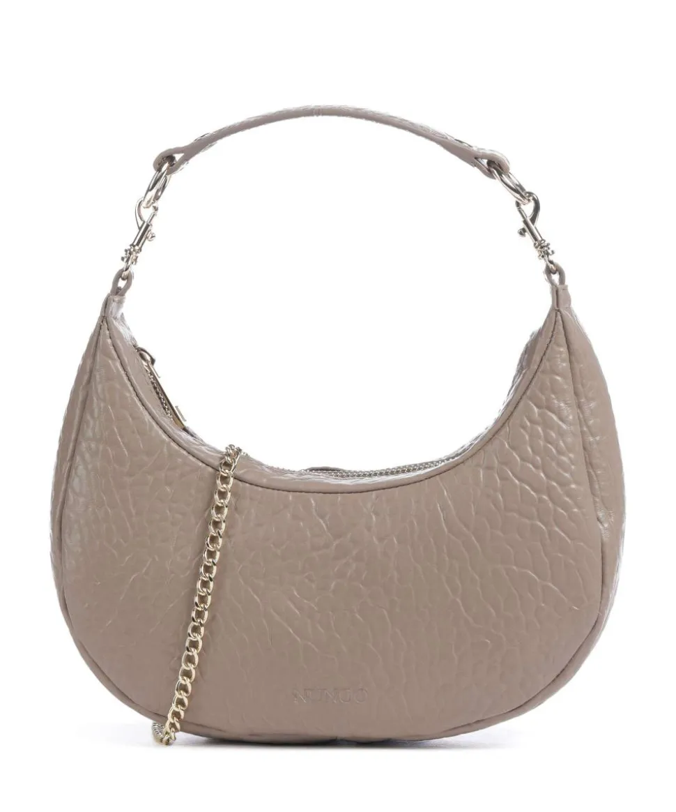 New Zealand Annabel Schultertasche genarbtes Leder taupe