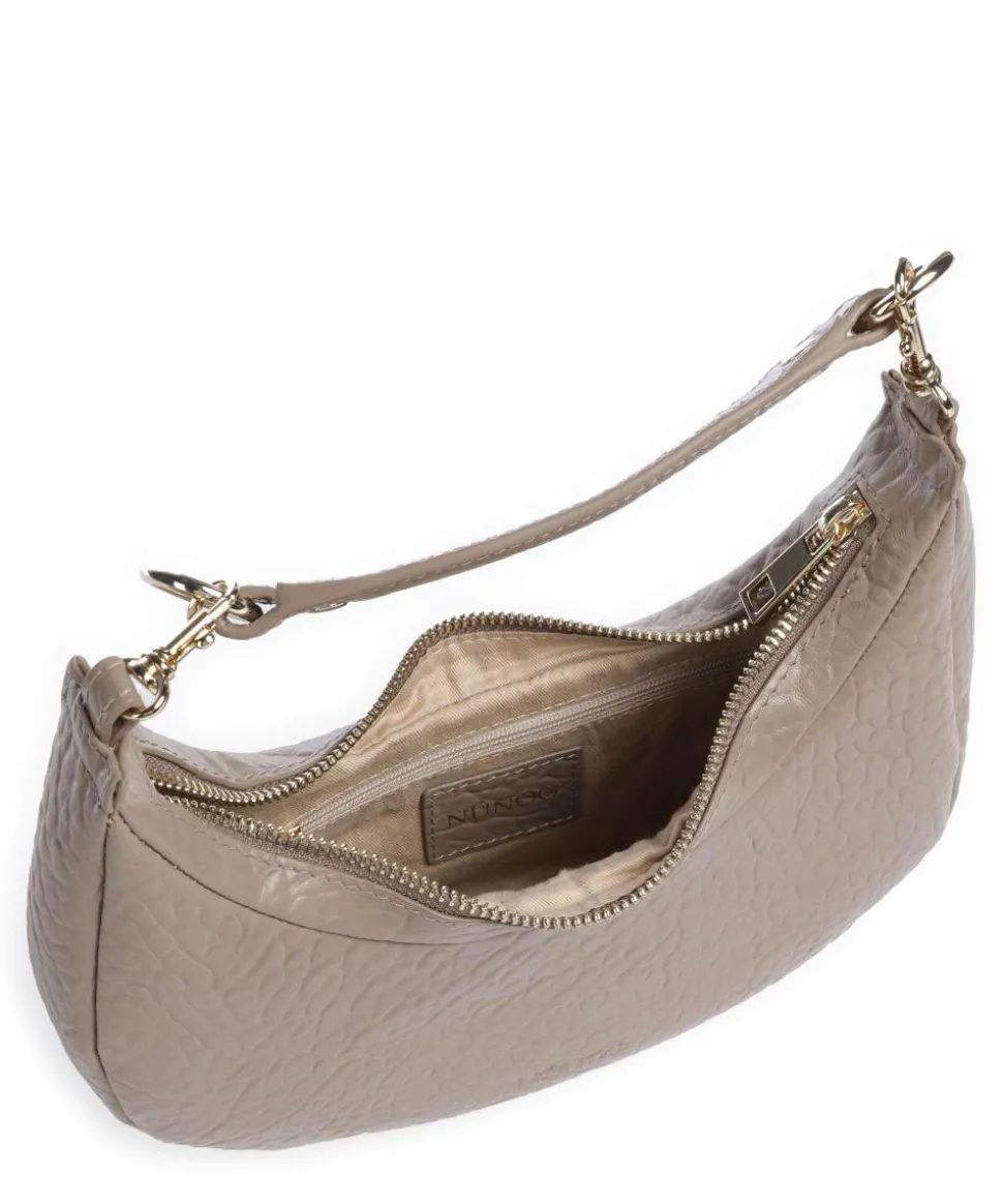 New Zealand Annabel Schultertasche genarbtes Leder taupe