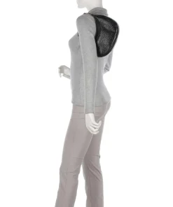 New Zealand Annabel Schultertasche genarbtes Leder schwarz