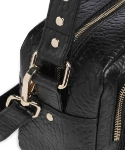 New Zealand Ellie Schultertasche genarbtes Leder schwarz