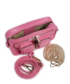 New Zealand Helena Umhängetasche geprägtes Leder pink