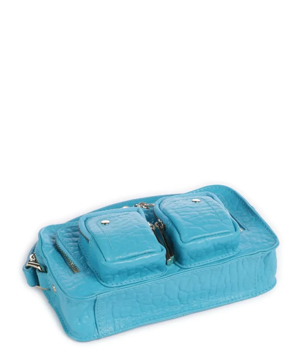 New Zealand Helena Umhängetasche geprägtes Leder blau