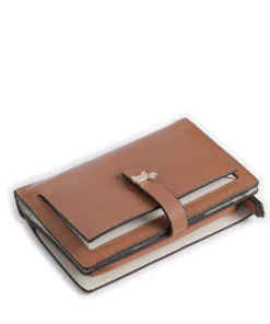 Newick Road Geldbörse fein genarbtes Leder braun