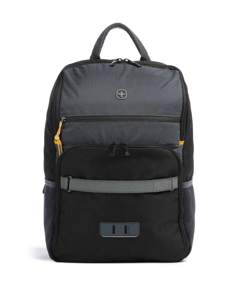 Next Move Laptop-Rucksack 16″ recyceltes Polyester schwarz/grau