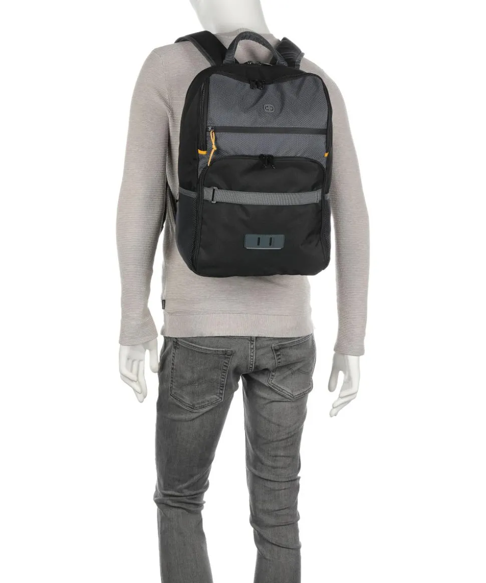 Next Move Laptop-Rucksack 16″ recyceltes Polyester schwarz/grau