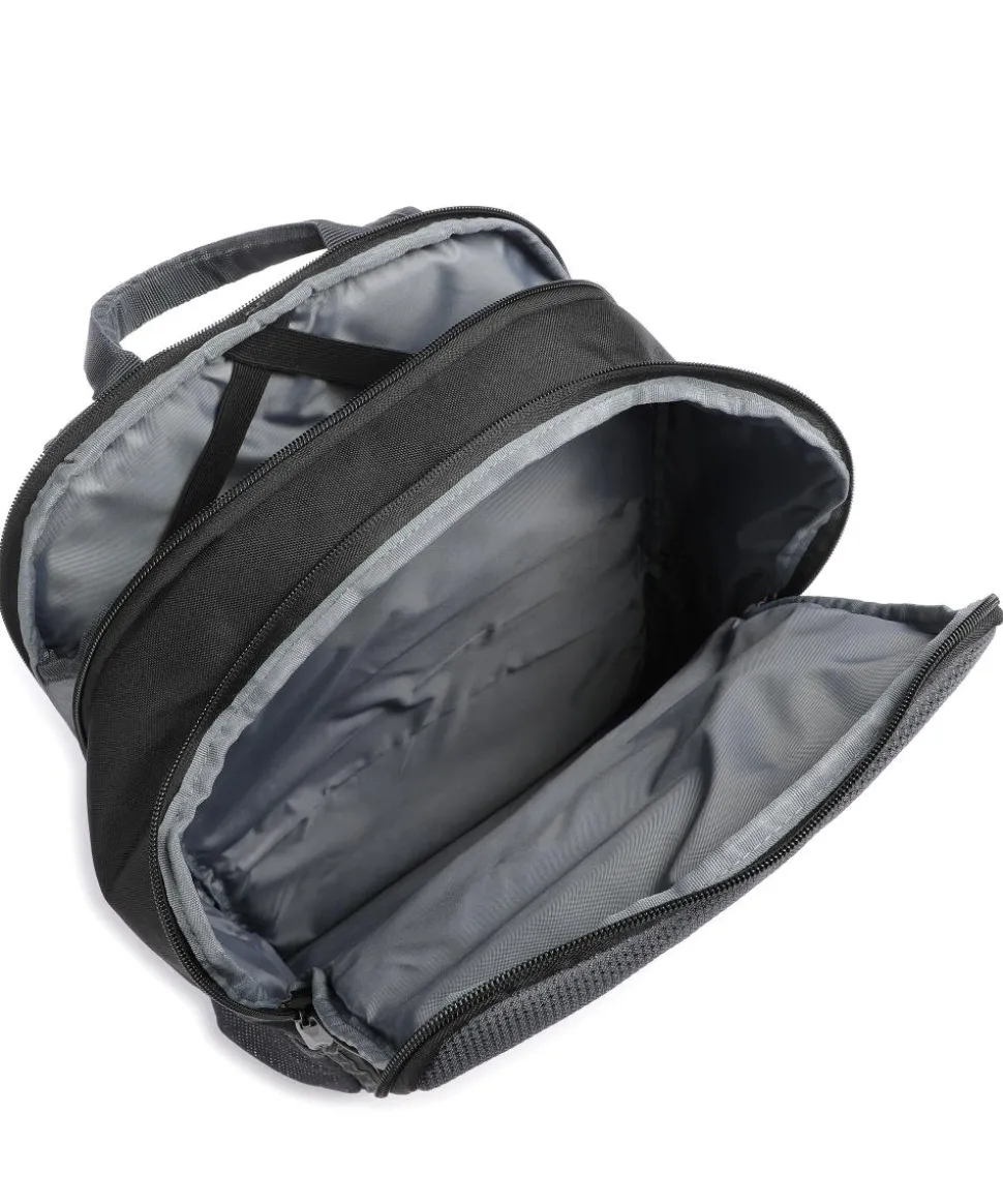 Next Move Laptop-Rucksack 16″ recyceltes Polyester schwarz/grau