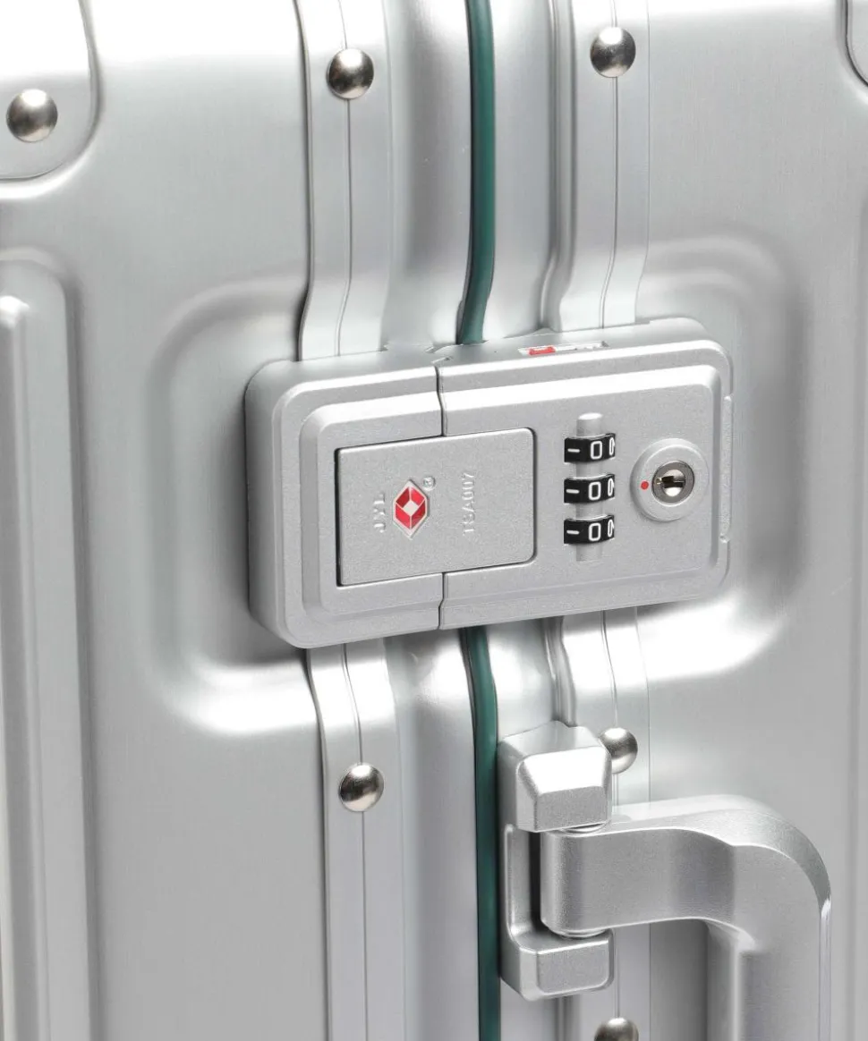 Next 4-Rollen Trolley silber 55 cm