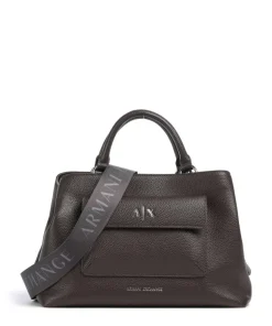Nicole M Handtasche Lederimitat dunkelbraun