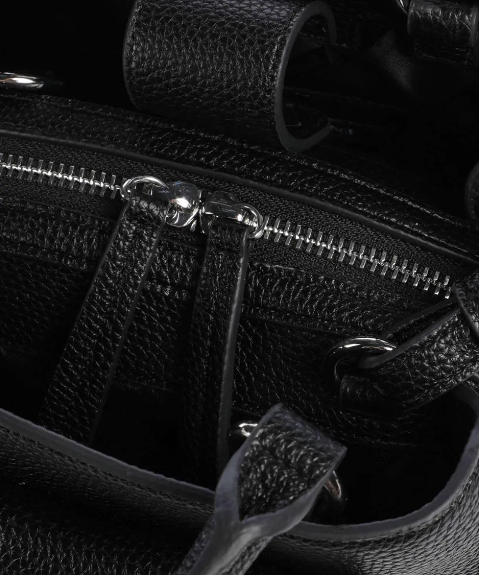 Nicole S Handtasche Lederimitat schwarz