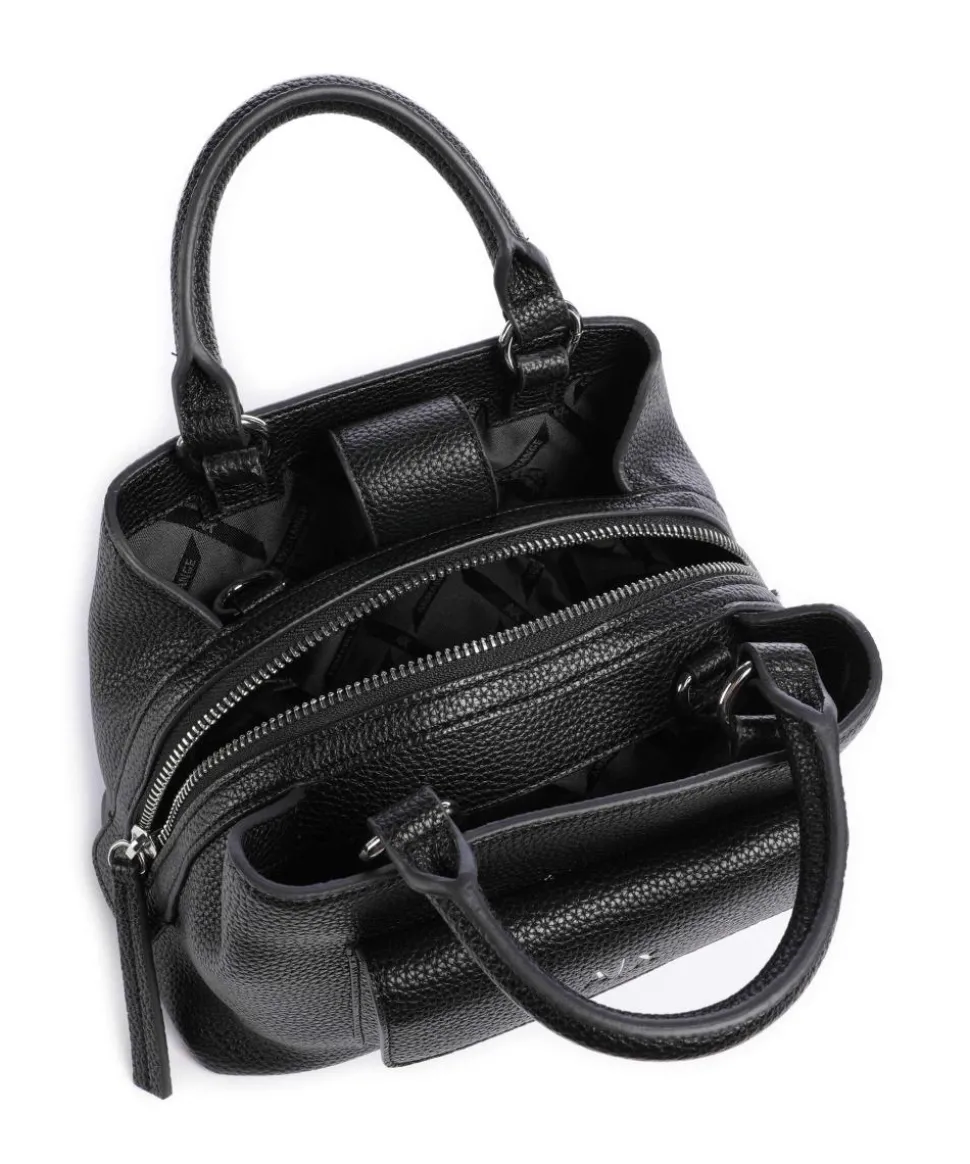 Nicole S Handtasche Lederimitat schwarz