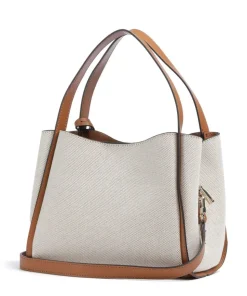 Nicolette Handtasche Textil, Polyurethane elfenbein/braun