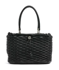 Nido M Schultertasche Nappa Kalbsleder schwarz