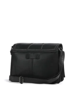 Night Stories Umhängetasche Rindsleder schwarz