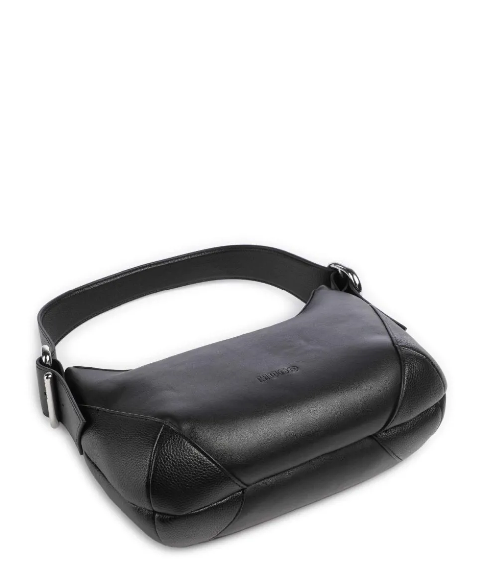 Ninda Beuteltasche Lederimitat schwarz