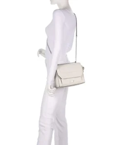 Ninon M Schultertasche genarbtes Rindsleder elfenbein