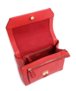 Ninon M Schultertasche genarbtes Rindsleder rot