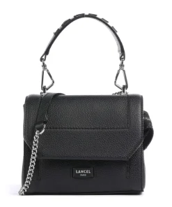 Ninon S Schultertasche genarbtes Rindsleder schwarz