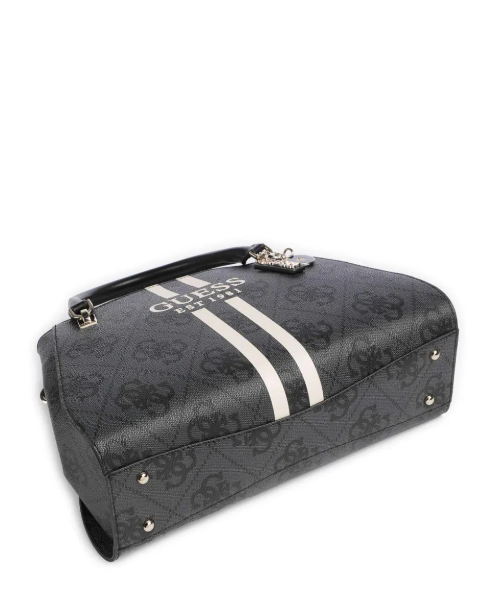 Noelle 4G Logo Handtasche Lederimitat dunkelgrau