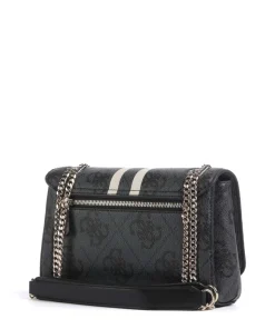 Noelle 4G Logo Schultertasche Lederimitat dunkelgrau