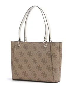 Noelle 4G Logo Shopper Lederimitat braun