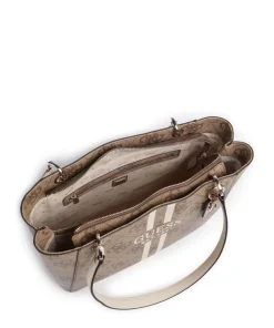 Noelle 4G Logo Shopper Lederimitat braun