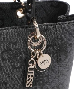 Noelle 4G Logo Shopper Lederimitat dunkelgrau