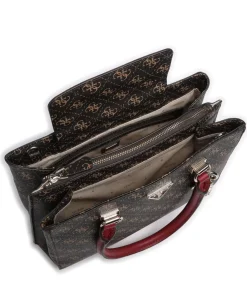 Noelle Handtasche Lederimitat dunkelbraun