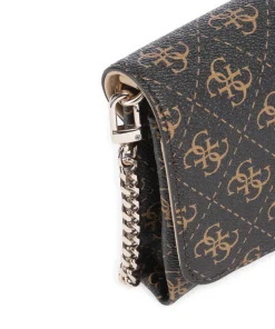 Noelle Q Logo Geldbörse Lederimitat dunkelbraun