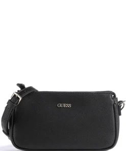 Noelle Schultertasche Lederimitat schwarz