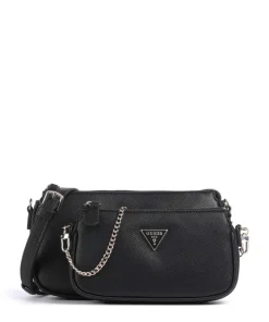 Noelle Schultertasche Lederimitat schwarz