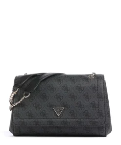 Noelle Schultertasche Lederimitat dunkelgrau