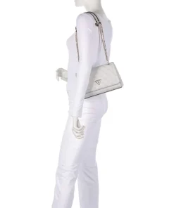 Noelle Schultertasche Lederimitat elfenbein