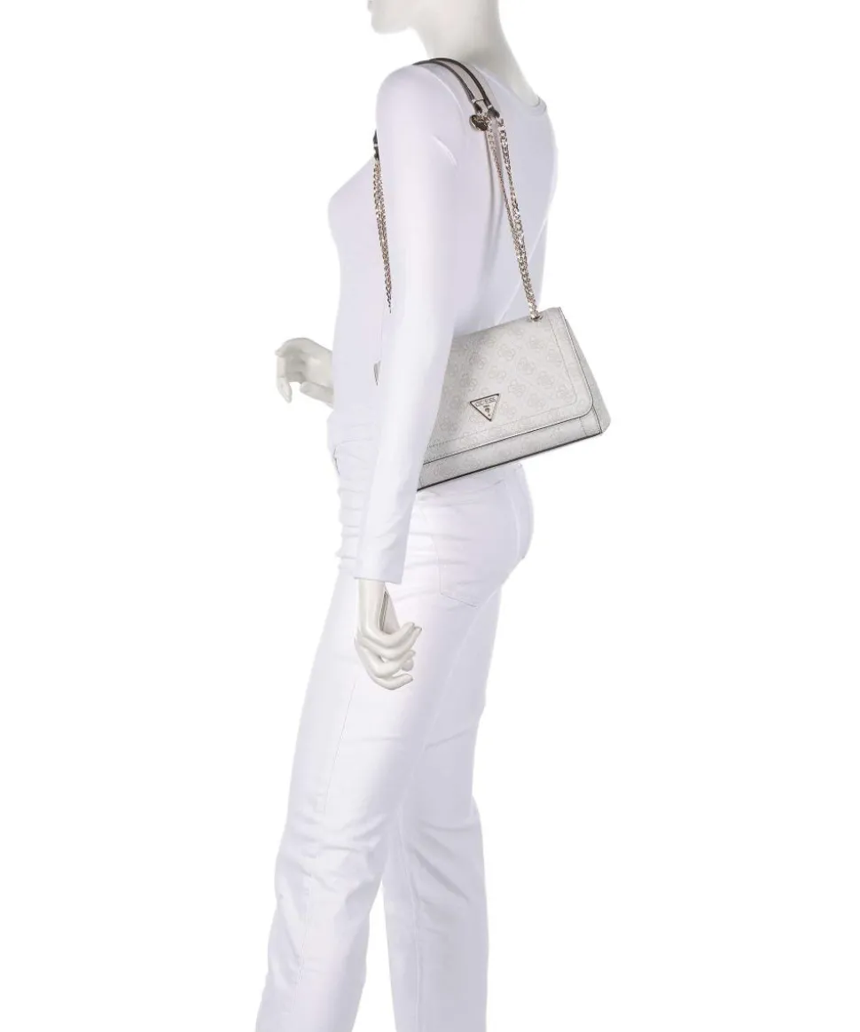 Noelle Schultertasche Lederimitat elfenbein