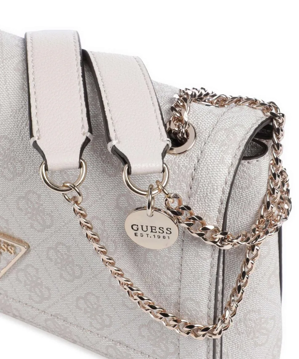 Noelle Schultertasche Lederimitat elfenbein