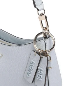 Noelle Schultertasche Lederimitat hellblau