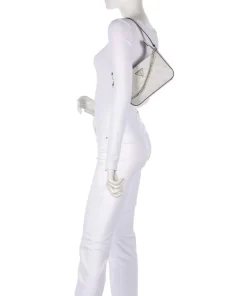 Noelle Schultertasche Lederimitat elfenbein