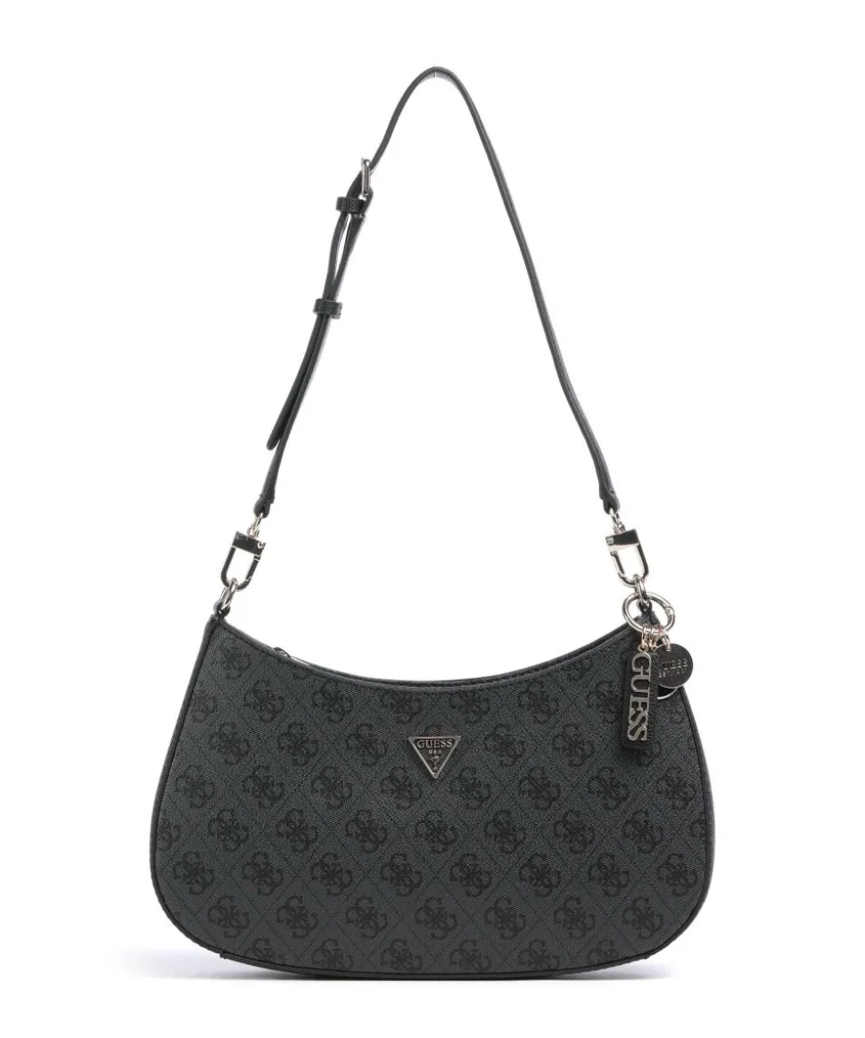 Noelle Schultertasche Lederimitat dunkelgrau