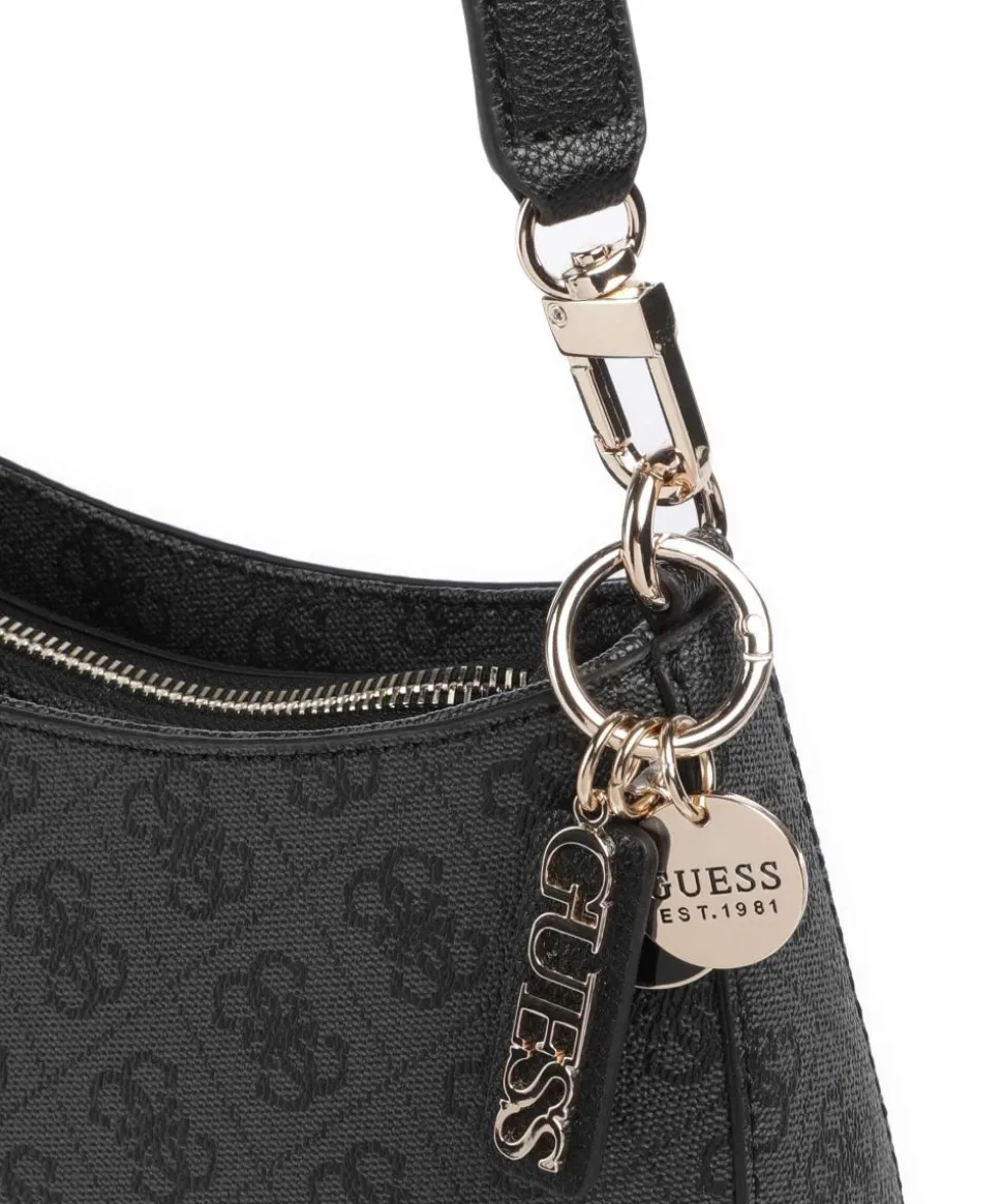 Noelle Schultertasche Lederimitat dunkelgrau