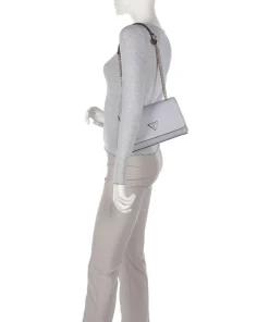 Noelle Schultertasche Lederimitat grau