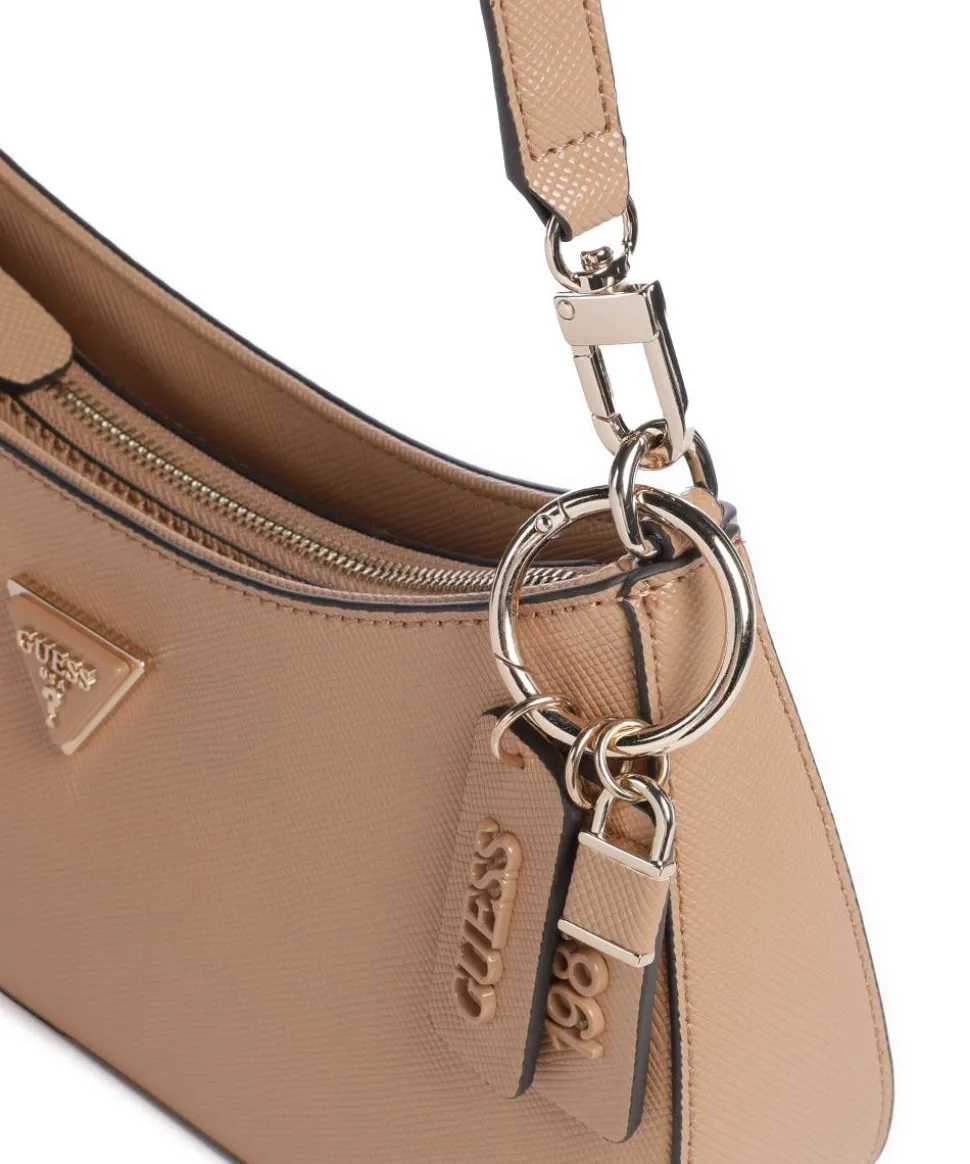 Noelle Schultertasche Lederimitat beige