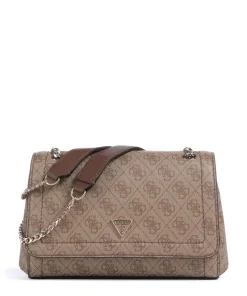 Noelle Schultertasche Lederimitat hellbraun