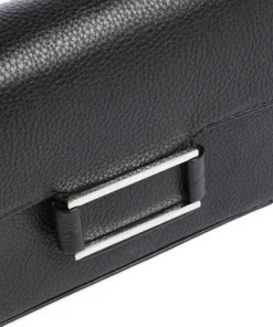 Noelle Umhängetasche genarbtes Rindsleder schwarz