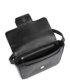 Noelle Umhängetasche genarbtes Rindsleder schwarz